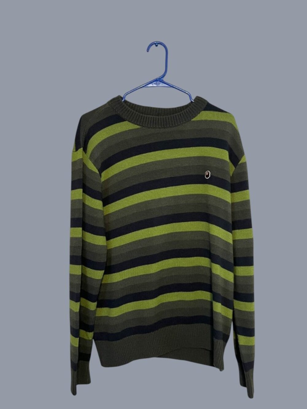 Vintage Bape by A Bathing Ape Ribbed Stripe Knit Tee